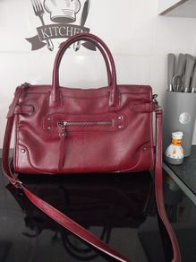 new big burgundy primark handbag