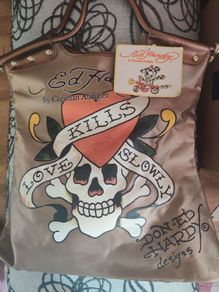 BNWT LKS Ed Hardy brown/gold largeTote bag Read description Postage included