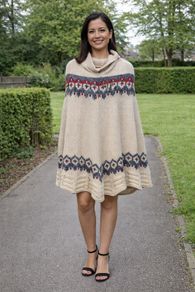 Wool poncho