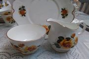 Harley Sugar &amp; Milk Jug &amp; Cake Plate