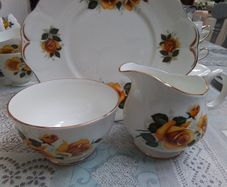 Harley Sugar & Milk Jug & Cake Plate