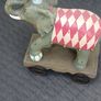 Beautiful Elephant on Metal Wheels Image 4