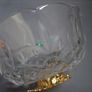 SALE!  KILLARNEY CRYSTAL Small Footed Bowl with 22 carat gold finishing Image 2
