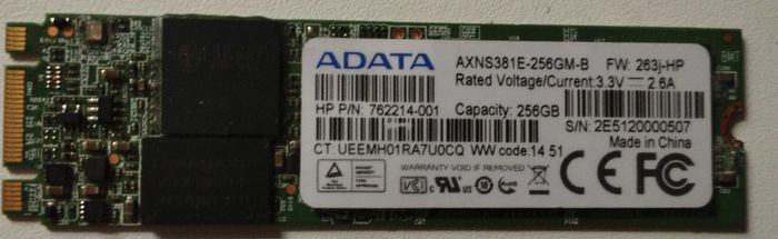 Adata 256gb M2  2280 Sata Ssd