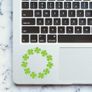 Shamrock Wreath Laptop Decal, Laptop Vinyl Decal Macbook Sticker Window Mac Apple, Car, Bumper, Truck, Window Decal, Removable Laptop Decal Image 3