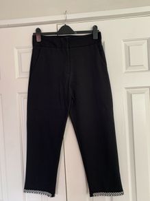 River Island Black Beaded Dressy Trousers