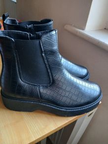 New KRUSH Black Ankle Boots