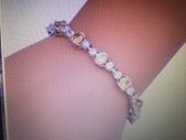 Silver Morganite Tennis Bracelet