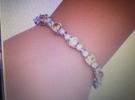 main image for ad Silver Morganite Tennis Bracelet