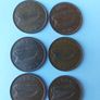 6 x 1d penny's 1963 / 64 / 65 / /66 / 67 / 68 Image 3
