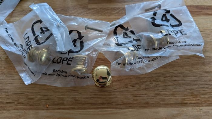 Carlisle Brass Victorian Cupboard Knob Polished Brass 25mm