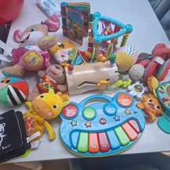 Selection of baby toys
