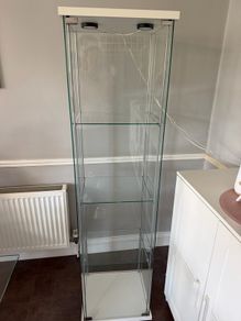 Glasses door cabinet