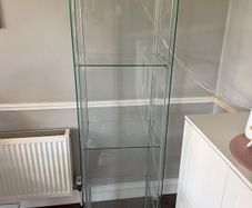 Glasses door cabinet