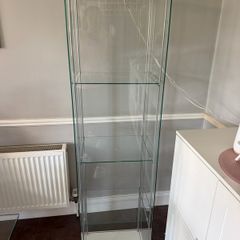 Glasses door cabinet