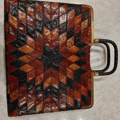 vintage snakeskin handbag