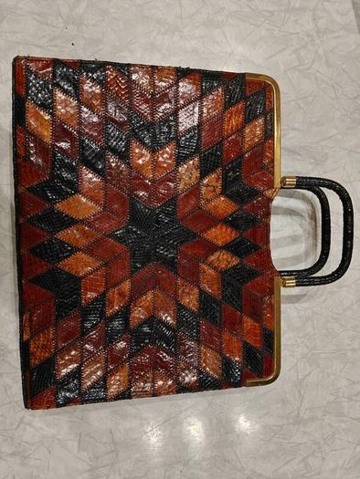 vintage snakeskin handbag