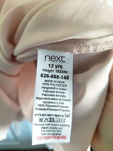 Stunning pink/rose gold occasion dress from Next , age 12