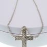 925 vintage Sterling silver cross necklace Image 4