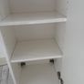 IKEA GODMORGON tall gloss white cabinet with glass shelves, 192cm Image 5