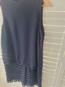 Hobbs scalloped edge dress
