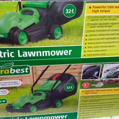 Florabest 1200w Electric Corded Lawnmower Turbo Engine With High Torque