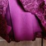 Burgundy Lace Skater Dress Image 6