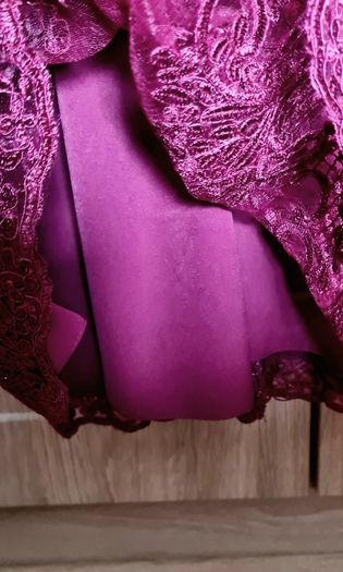 Burgundy Lace Skater Dress