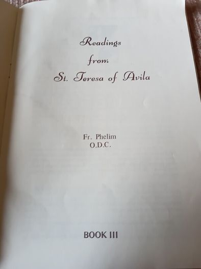 Readings from St. Teresa of Avila. Vintage. Loughrea.