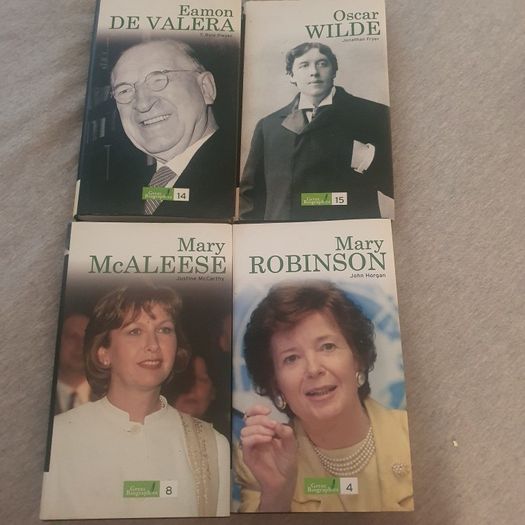 Biography Books/ALL Four (4) Biography Hardback Books ... Mary Robinson, Mary McAleese, Eamon Dev Velera and Oscar Wilde. .. Price Drop