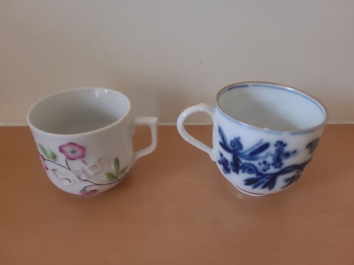 Six antique tea cups