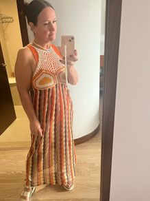 zara crochet dress