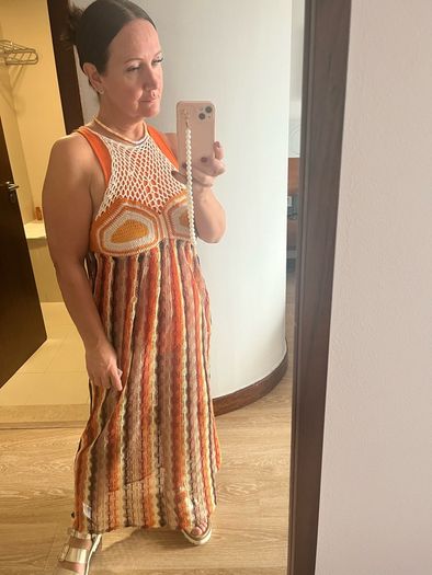 zara crochet dress