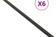 Decking Joist 6 pcs Black 170x8.5x4.5 cm WPC