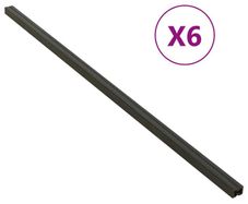 Decking Joist 6 pcs Black 170x8.5x4.5 cm WPC