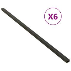 Decking Joist 6 pcs Black 170x8.5x4.5 cm WPC