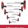 ROTATION 16 Pcs Hex and Torx Wrench Set, T-Handle L-Key with Case Image 2
