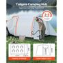 Inflatable SUV Tent with Awning, 2.44 x 2.04m 3-Season SUV Tailgate Tent with Ventilated Doors & Mesh Window, PU2000mm Waterproof Car Rear Hatch Tents for Outdoor Camping - Air Pump Included Image 4