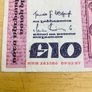 Rare Irish Series B Replacement Ten Pound Note Image 3