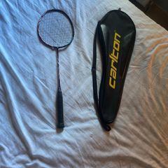 Yonnex Astrox 100 GAME, custom stung (Bg 65 black) @ 12.5kg tension. Factory grip