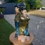 Heavy Laurel and Hardy wine bottle holder,  D18 Image 2