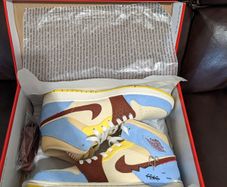 Jordan 1 Mid Fearless Maison Chateau Rouge