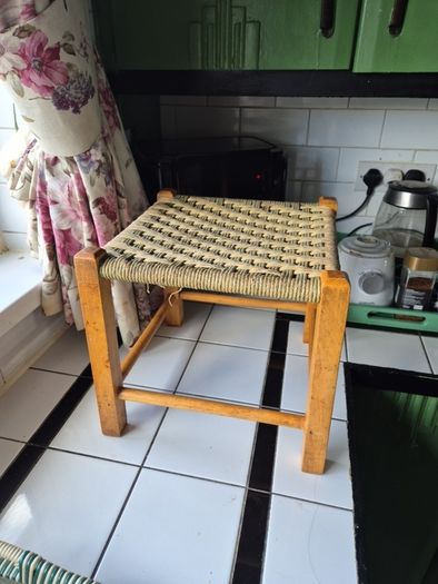 Vintage weave stool