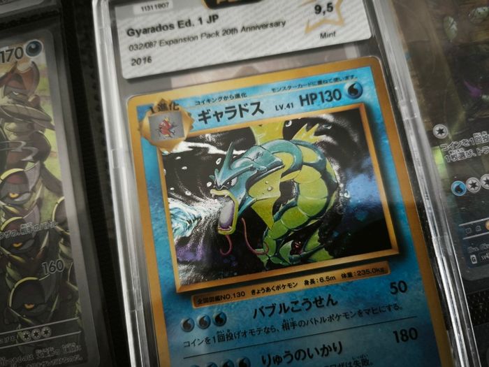 Gyarados ! First Edition ! Graded ! PCA ! 9.5 Mint ! from Expansion Pack 20th Anniversary ! 2016 ! Japanese Pokemon Card ! PSA !