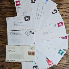 USA United States 12 Used Envelopes with Stamps and 2 Loose 4 Cent Stamps