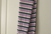 Pink Striped Scarf/Wool Mix