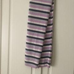 Pink Striped Scarf/Wool Mix