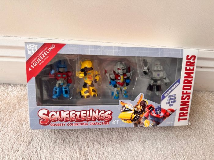 Transformers Squeezelings Squeezy Collectible Character Autobot and Decepticon Please see photos