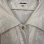 Gerard White Crinkle Satin Coat Size 12 Image 3