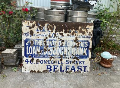 enamel sign  4ftx 3